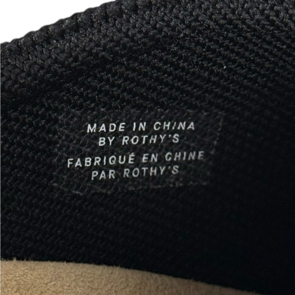 Rothys The Casual Clog Black Comfort Slippers Size Womens US 8 Slip On Soft - Picture 10 of 10